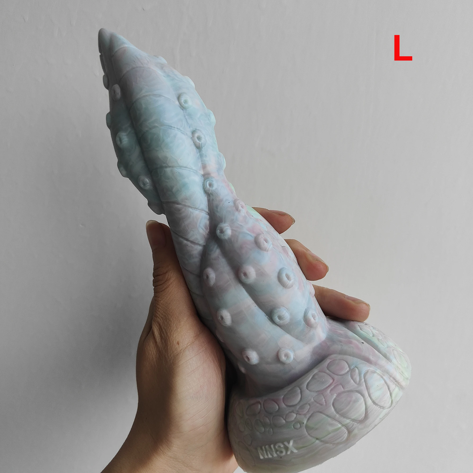 FAAK Limited Edition Butt Plug Twist Octopus Leg Design dildo Slilicone Anal Sex Toys With Suction Diy Color Erotic Products