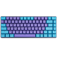 RK 64 68 82 84 Keys PBT Material, OEM Height Mechanical Keyboard Keycap Double Backlit Word Printing Transparent