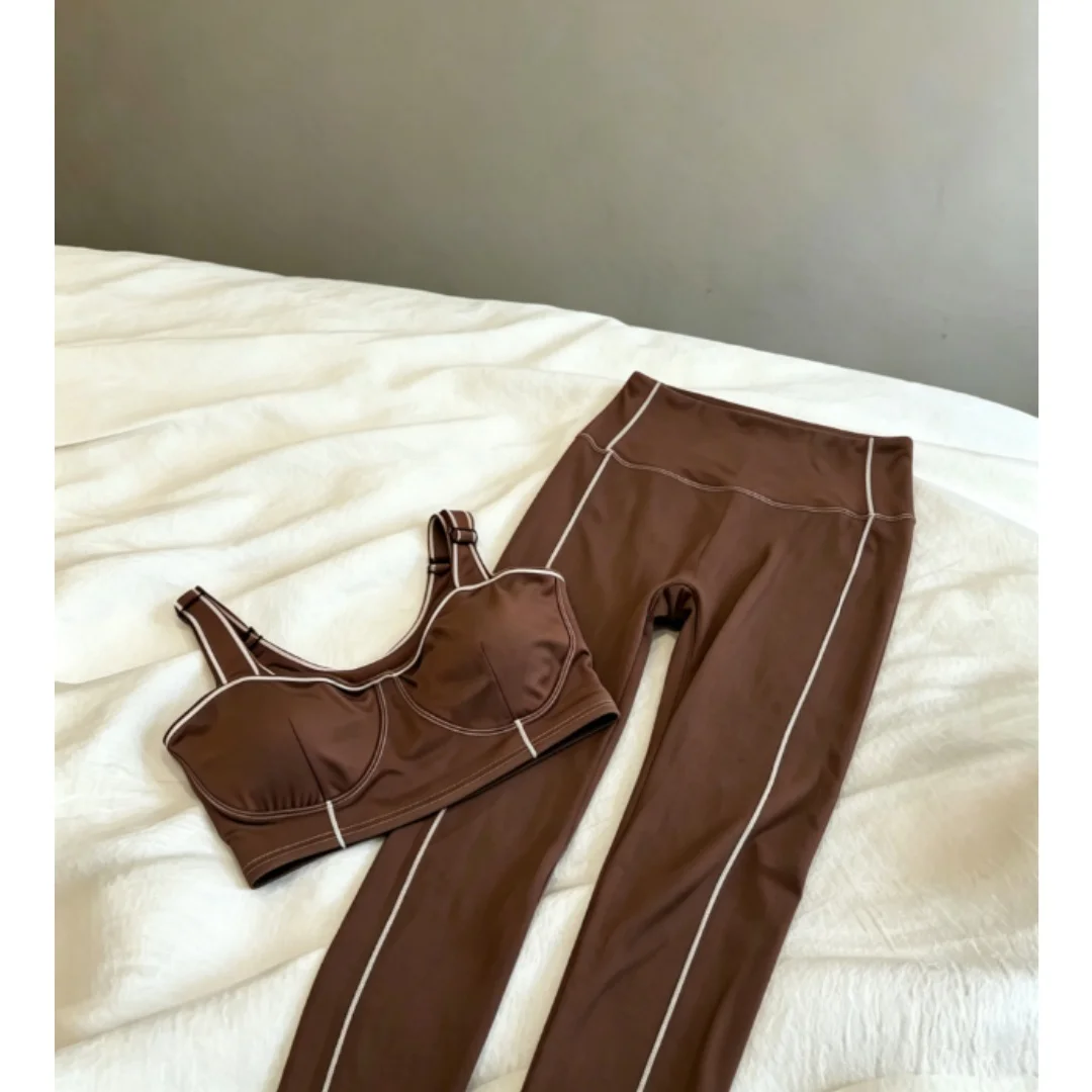 

Summer New Style Women's Solid-color High-elastic Tight Sports Outfit Fitness Suit