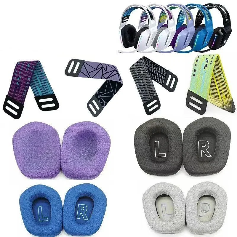 Convient pour Logitech G733 casque G335 cache-oreilles e-sports jeu cache-oreilles G733 faisceau de tête coussinet faisceau accessoires de remplacement