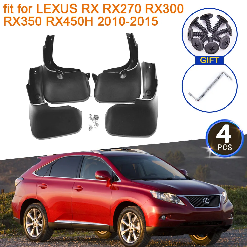 for LEXUS RX RX270 RX300 RX350 RX450H 2010 2011 2012 2013 2014 2015 Mudflap Mudguard Fenders Splash Guards Front Car Accessories