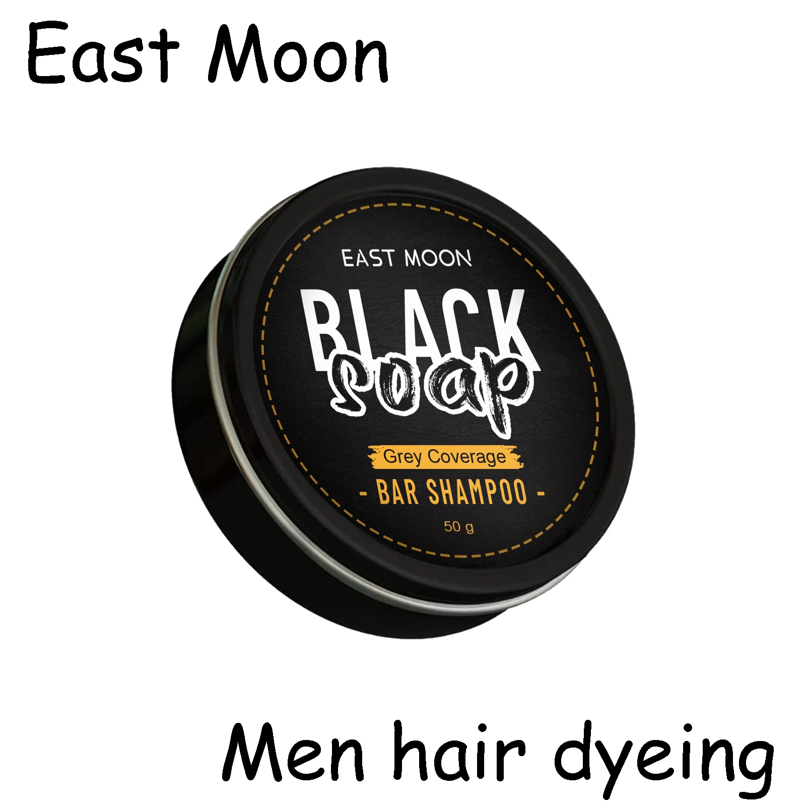 

Восточная луна, мужское мыло для затемнения волос, очищающее грязь, питательное покрытие для седых и белых волос, не вызывающее раздражение кожи головы, натуральное цветное мыло для волос