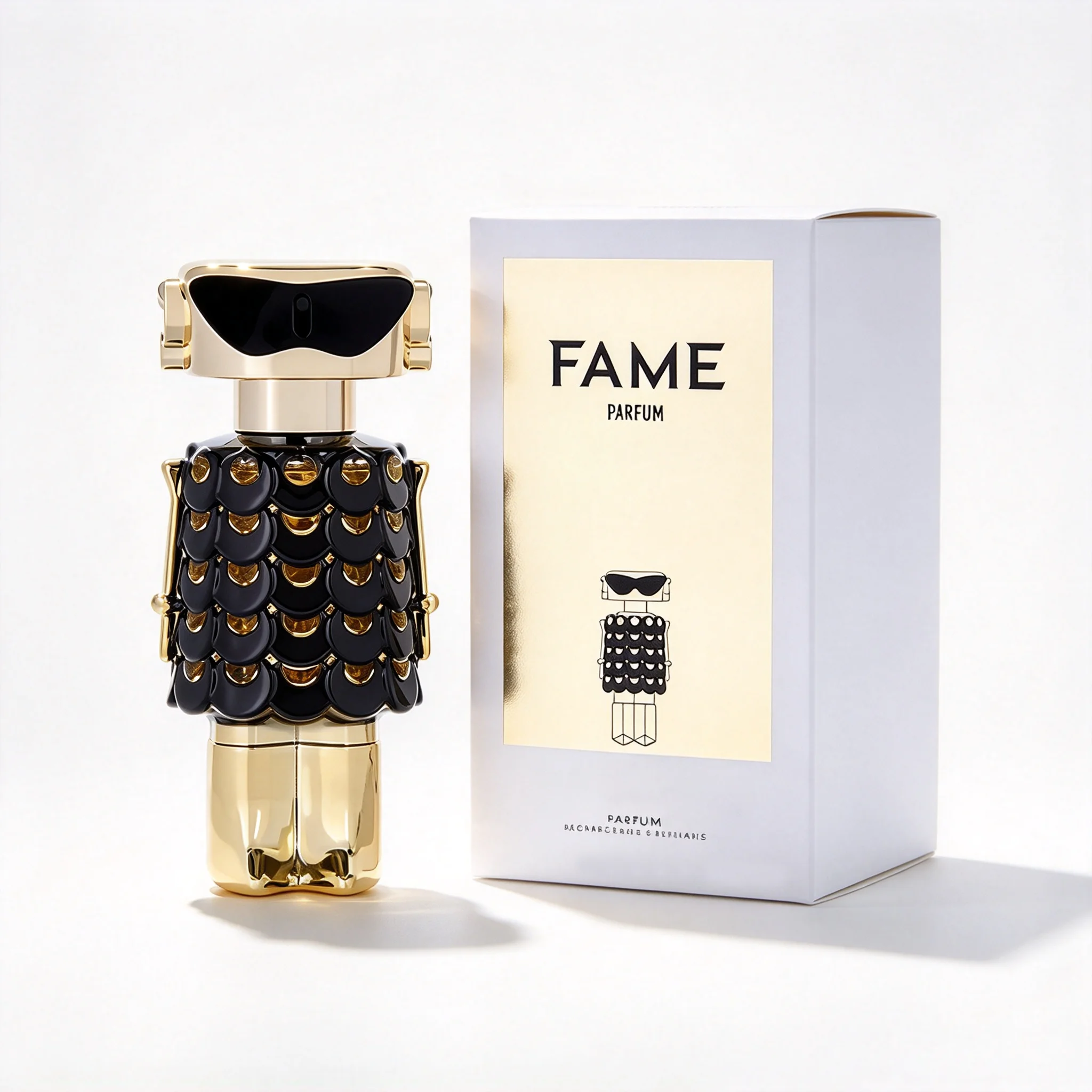 Rabanne Fame Parfum Spray – Playful Fruity Floral & Creamy Incense Scent, Mango, Jasmine & Vanilla, Long-Lasting Luxury Fragrance, Perfect Gift, 2.7 fl oz / 80 ml