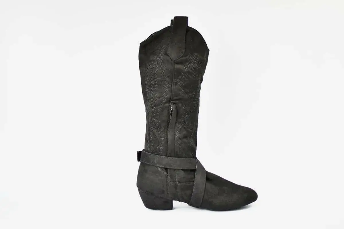 Oyidance  Brand New Arrival Soft Suede Western Style Line Dancing West Coast Swing Dance Boots