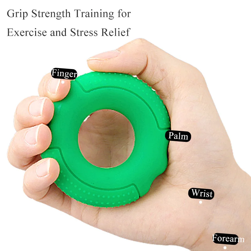 Hand Grip Strengthener Forearm Fingers Exerciser Silicone Rings for Muscle Training Sports Rock Climbing Fitness 30 40 50 LBs