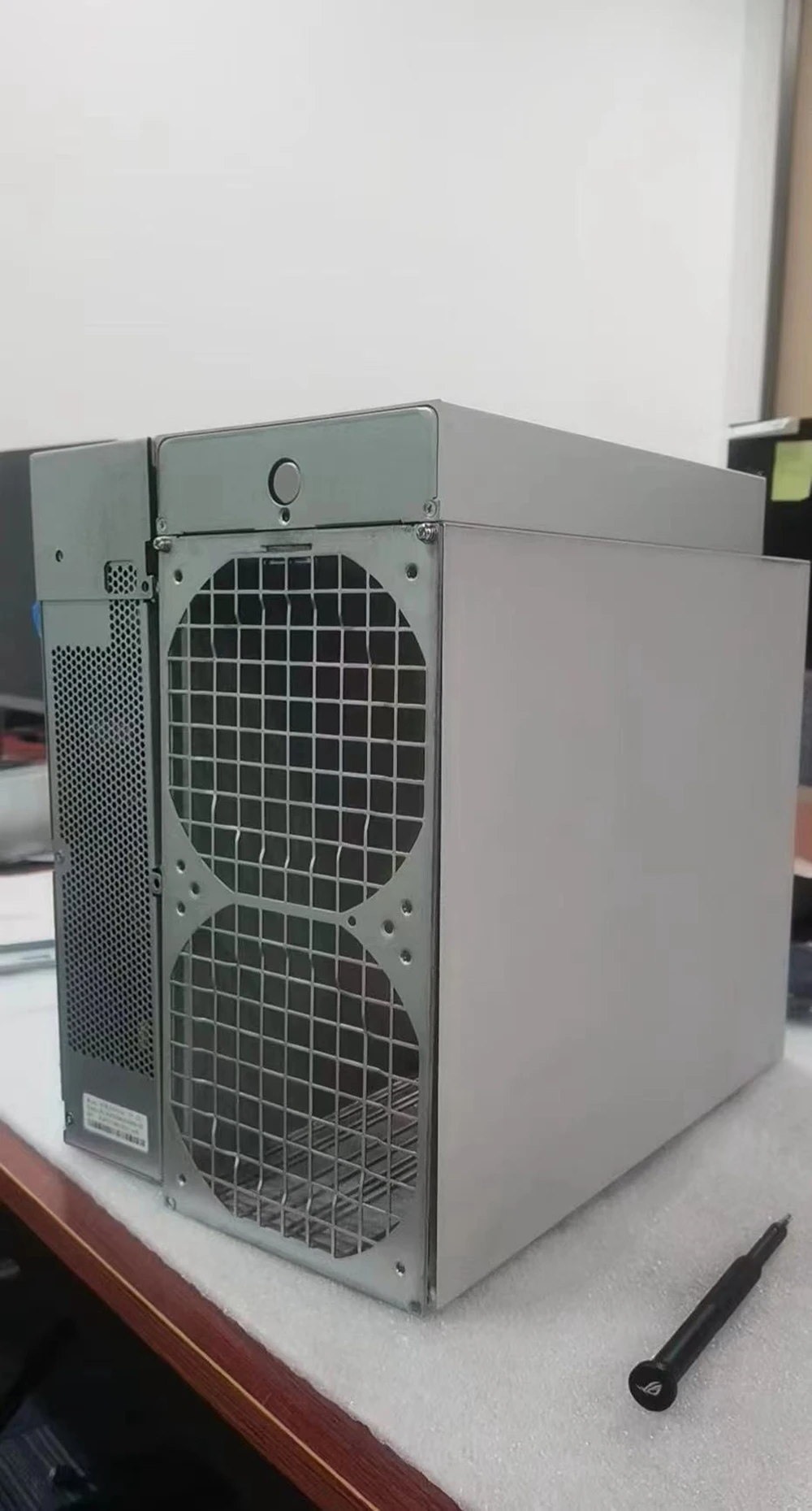 Antminer S19 S19โปร S19J S19J T19ปลอกหุ้มอะลูมิเนียมสีเงินบิทเมนสำหรับเปลี่ยนที่ใช้ตกแต่งใหม่