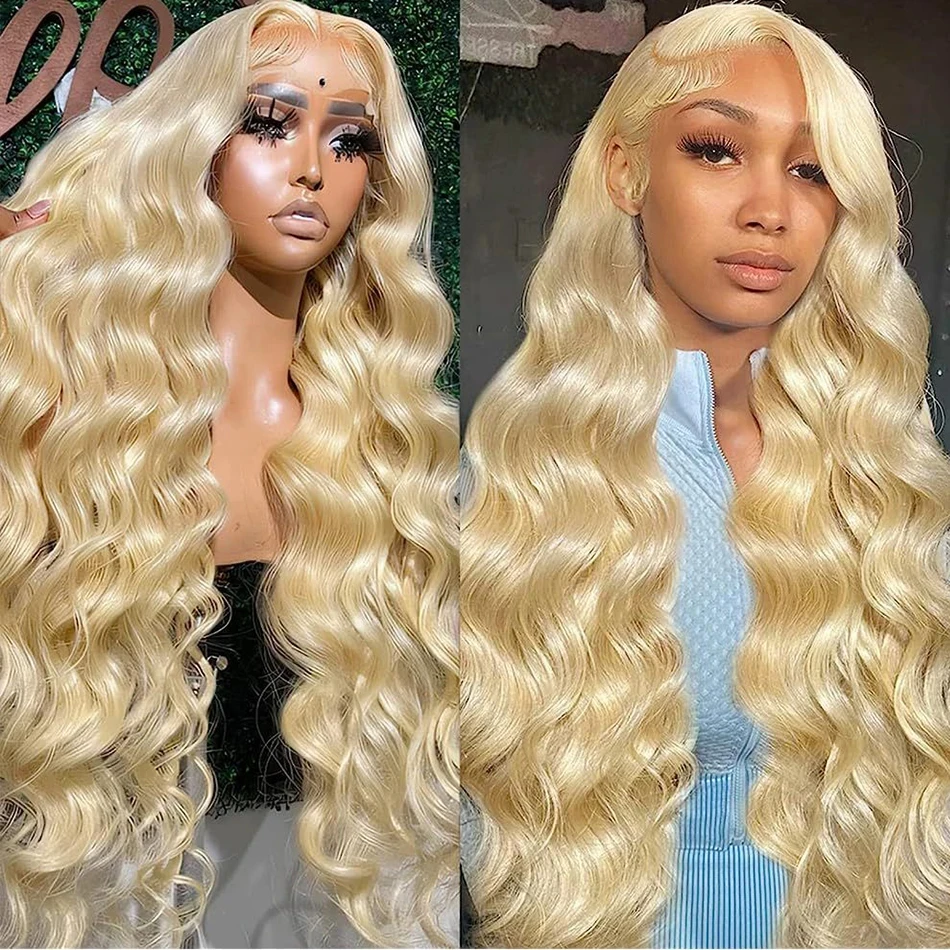 30 40 Inch 13x4 613 Honey Blonde Body Wave Lace Front Human Hair Water Wave 13x6 Hd Transparent Lace Frontal Wig Brazilian Women