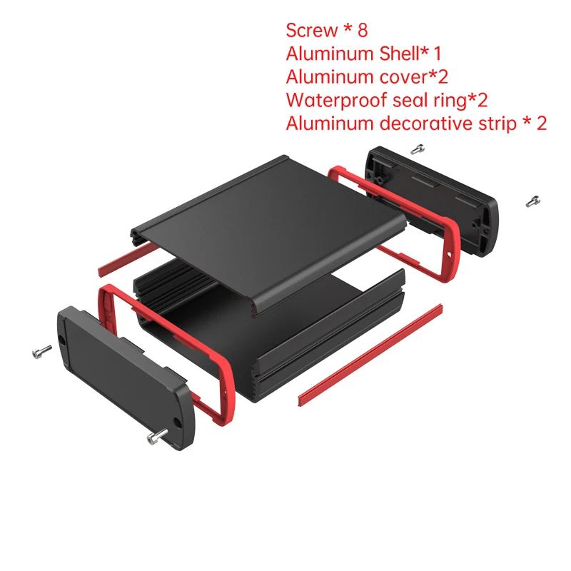 Custom handheld Devices Split Case Industrial Electronics Box Waterproof Sealing Aluminum Enclosure MH03 108*42MM