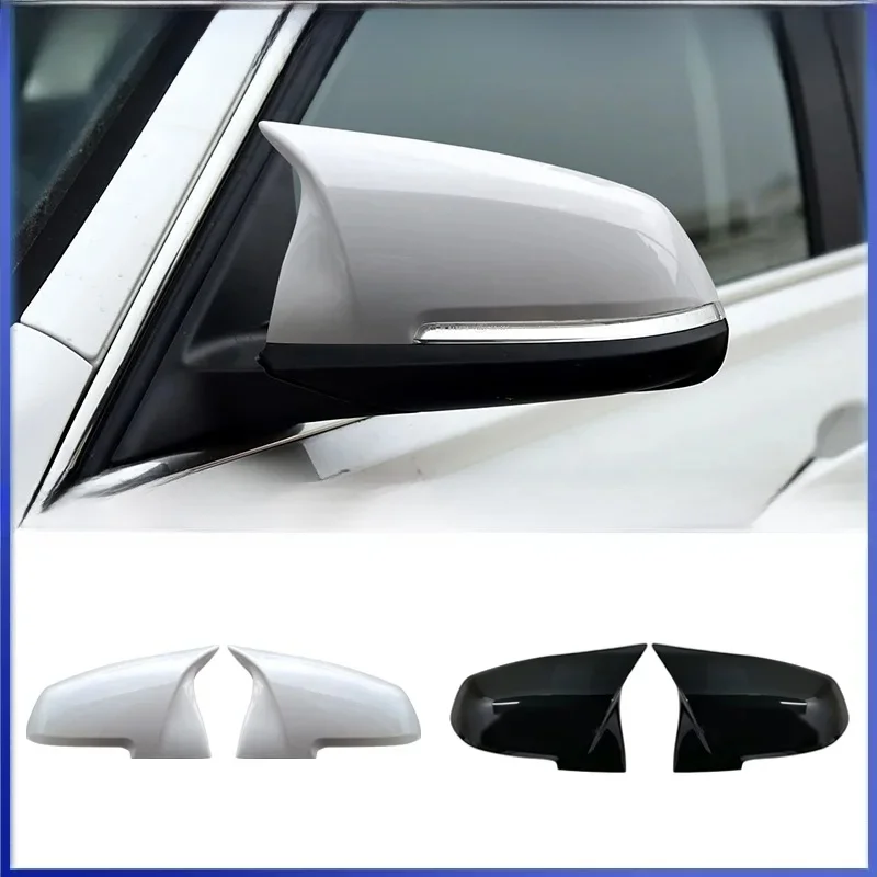Weiße Rückspiegelkappe Flügel Seitenspiegelabdeckung für BMW 1 2 3 3GT 4X1 E84 M2 i3 Serie F20 F21 F22 F23 F30 F31 F32 F33 F34 F80