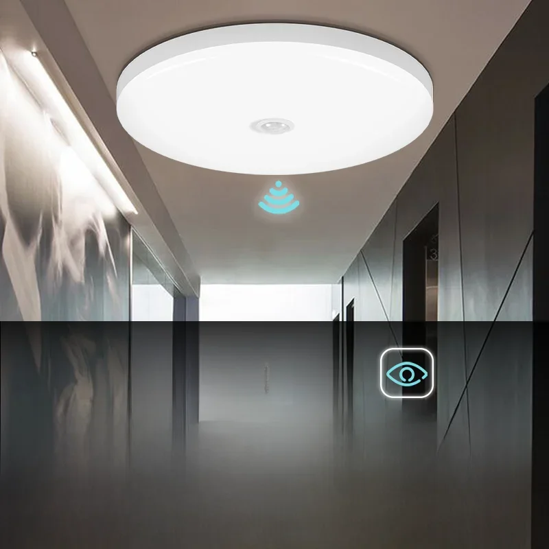 Smart Motion Sensor LED Decke Licht 110-220V Menschliches Infrarot Smart Zimmer Lampe 20W 40W Decke