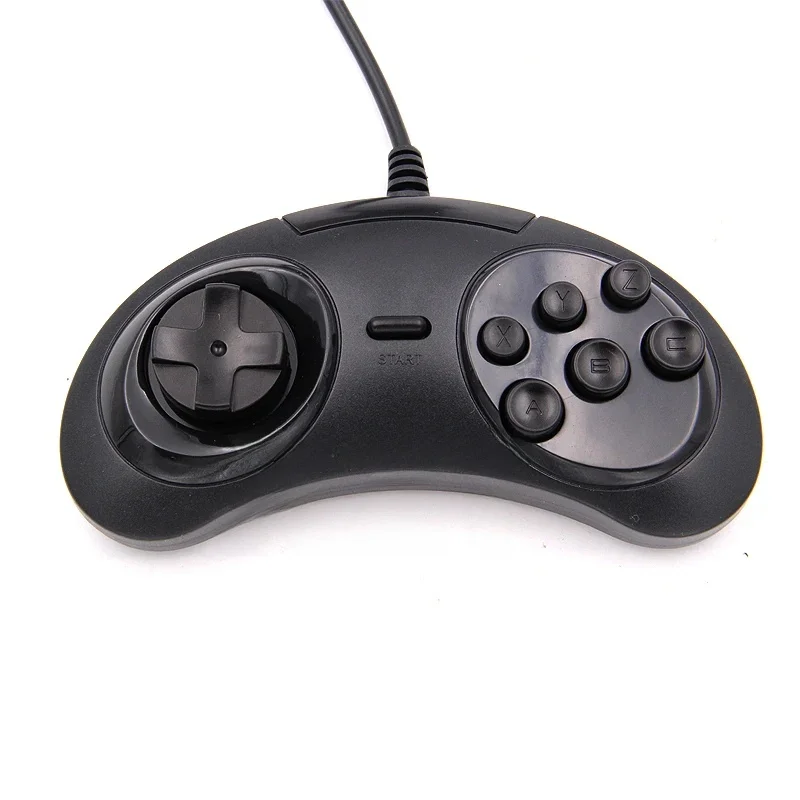 Manette de jeu USB contrôleur de jeu 6 boutons SEGA support de manette de jeu USB pour SEGA Genesis/MD2 Y1301 pour manettes PC MAC Mega Drive