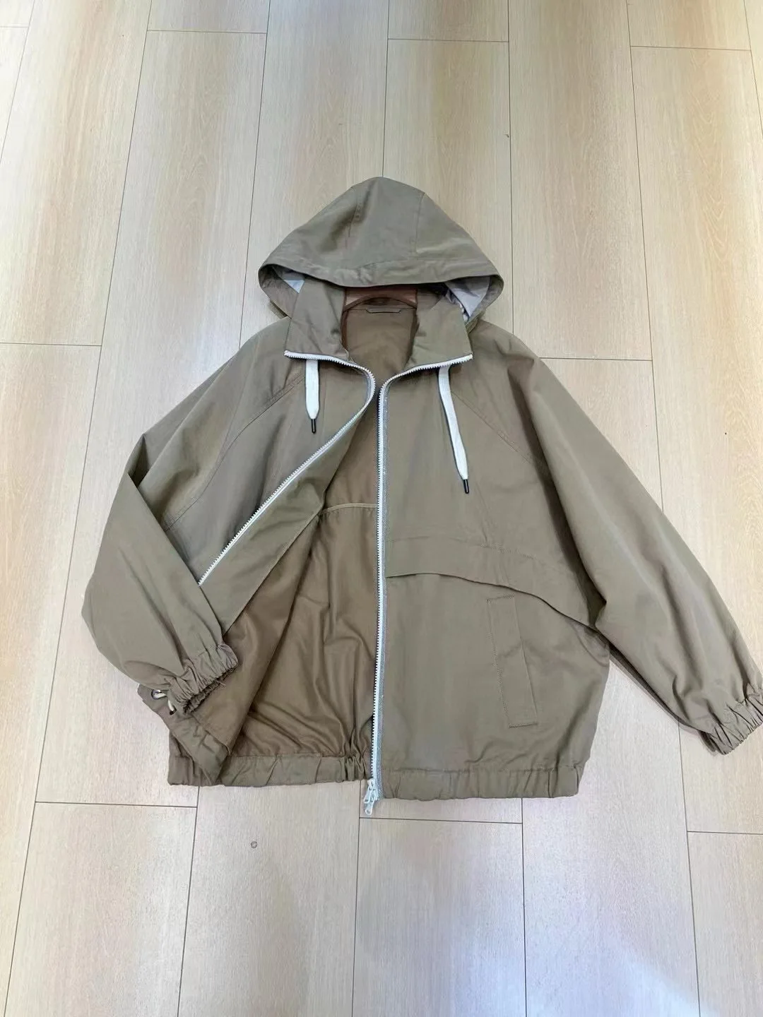 Autumn casual women's cotton hooded jacket windbreaker