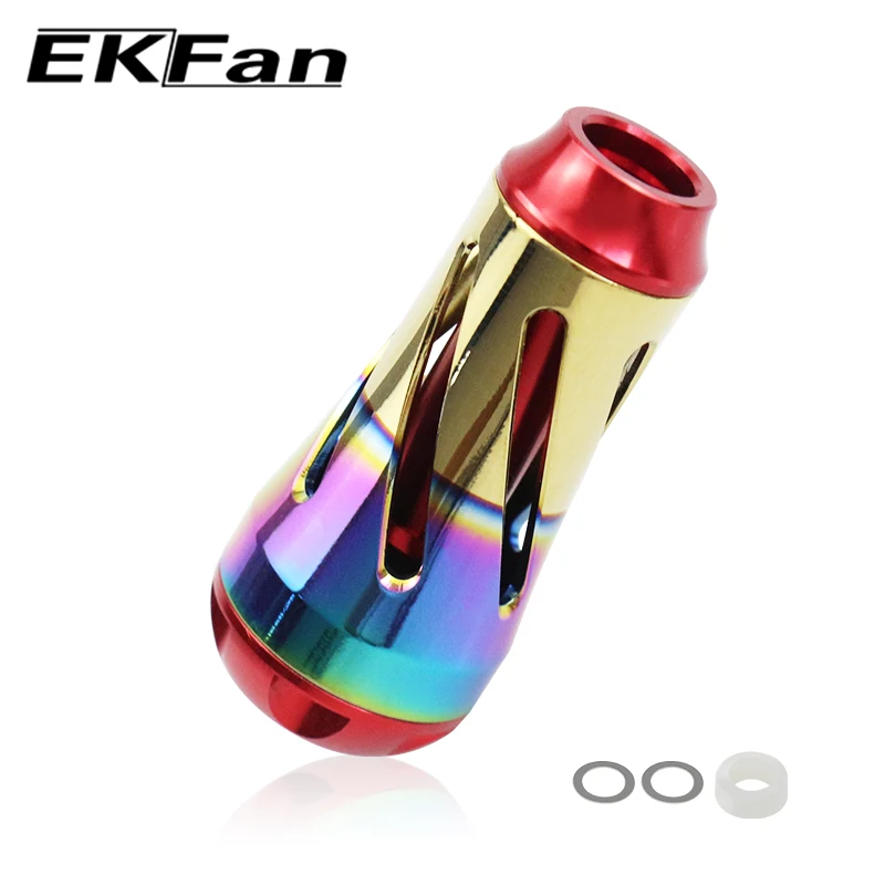 Ekfan CNC Process New Colorful  Aluminum Alloy Fishing Reel Knob Suitable For DAI & SHI Spinning / Baitcasting Tackle Accessory