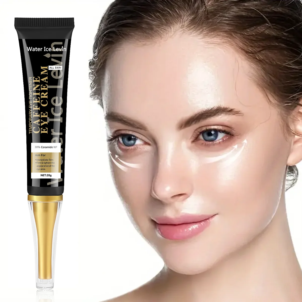 Caffeine Eye Cream Instant Repair Essence Lighten Dark Circles Tighten Skin Beauty Treatment for Eye Area
