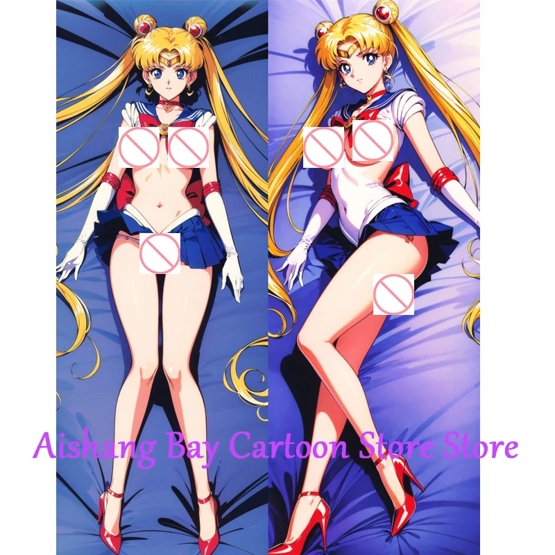 

Anime Dakimakura Pillow Sailormoon 2-Side Print Pillowcase Hugging Body Cushion Cover Otaku Waifu