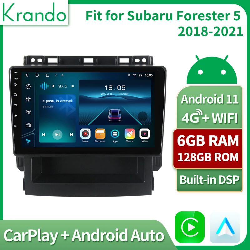 

Krando Android 11.0 Car Radio for Subaru Forester 5 2018-2021 Navigation GPS DVD Multimedia Video Player Touch Screen Head Unit