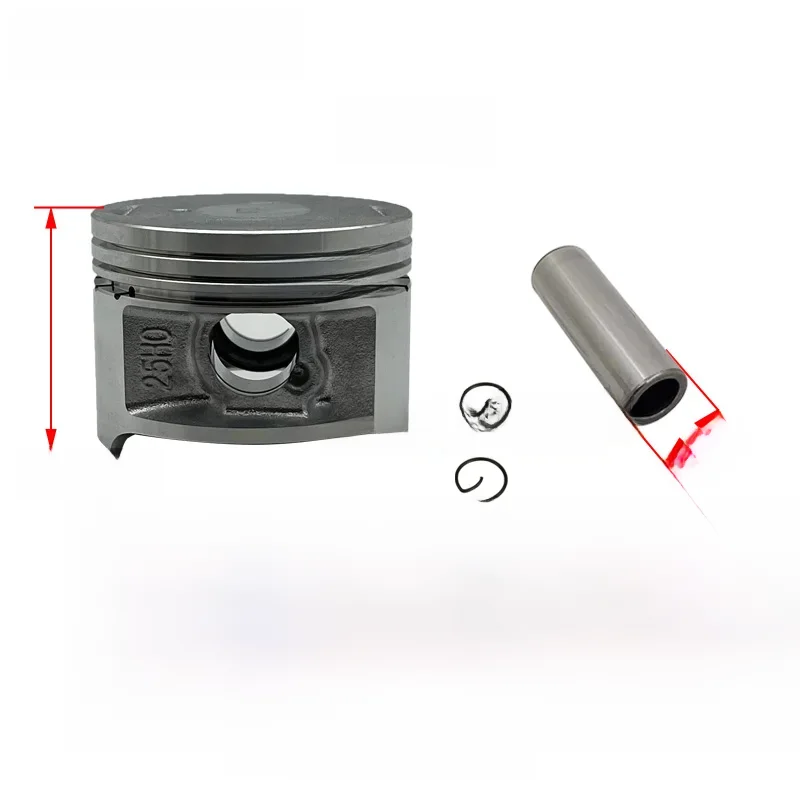 Motocykl 57 mm Tłok 15 mm Zestaw pierścieni sworznia Zestaw montażowy dla Haojue EN150 GZ150 QS150 150cc — zdjęcie 2