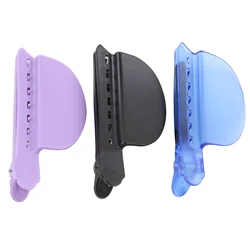2pcs/bag Black Color Plastic Easy Speed Separator Clips Section Clips For Hair Extensions Installation