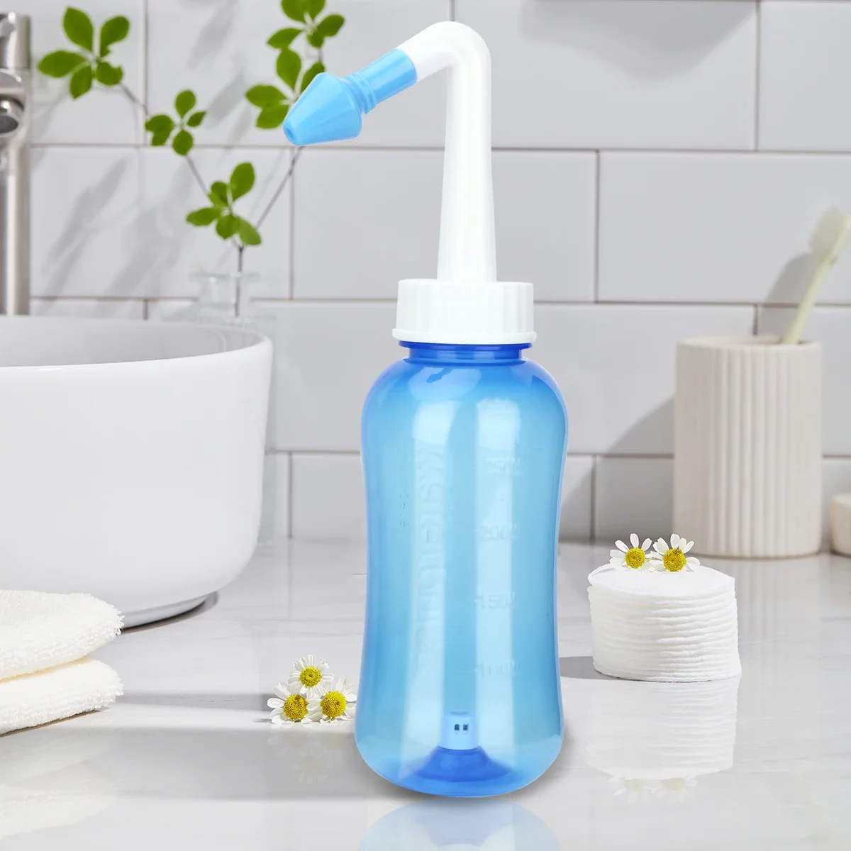Bouteille de lavage Nasal 300ml 500ml, irrigateur Nasal, nettoyant, rinçage à impulsion d'eau, Pot Neti pour éviter la rhinite allergique, la sinusite