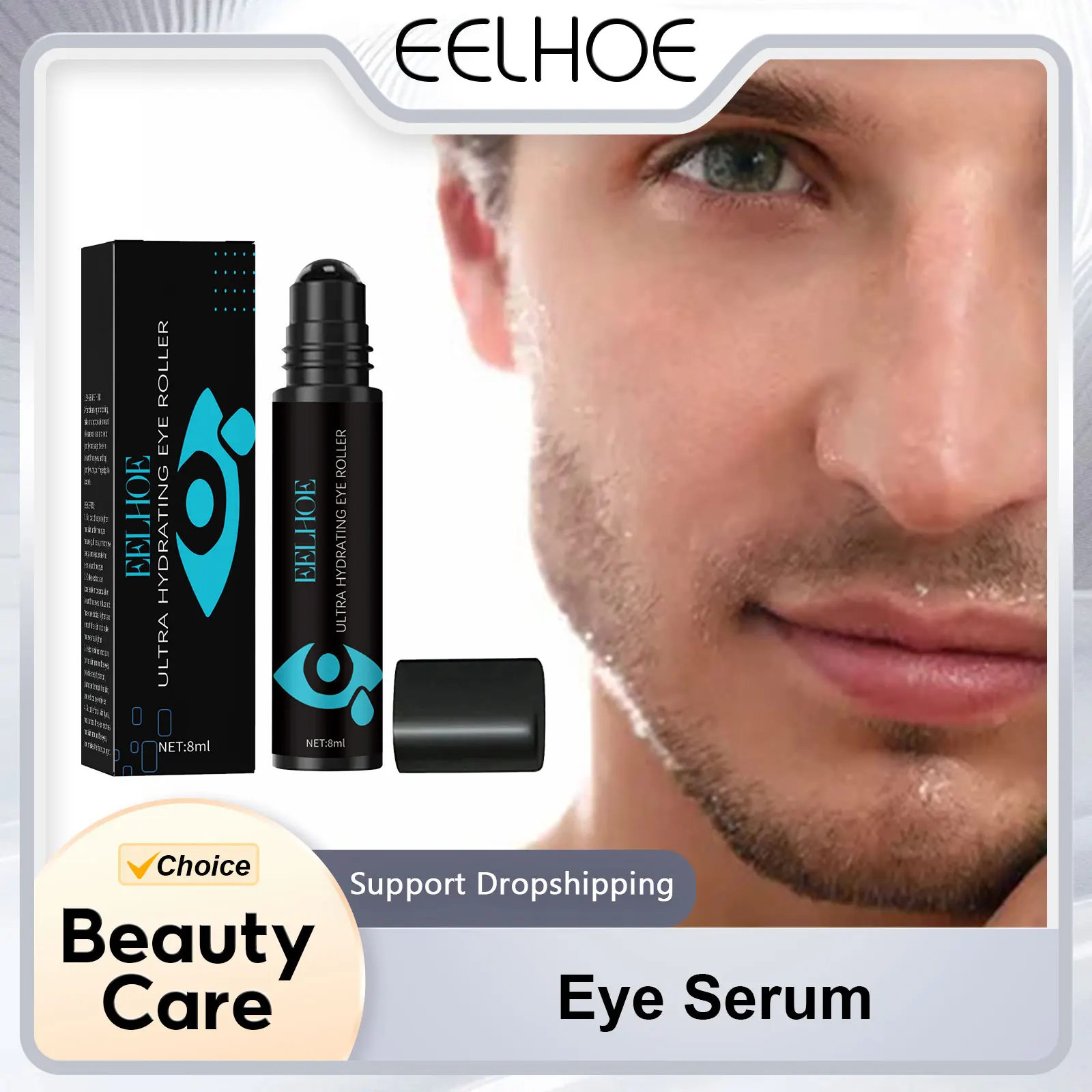 

EELHOE Eye Serum Dark Circles Removal Puffiness Treatment Eye Firming Tightening Cream Anti Wrinkle Removal Eye Roller Serum 8ml