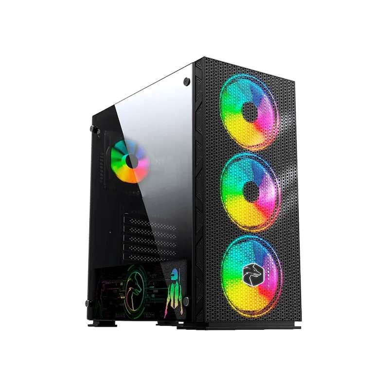 Gametech Galaxy 4x120MM RGB ventilador controlado Gaming Computer Case