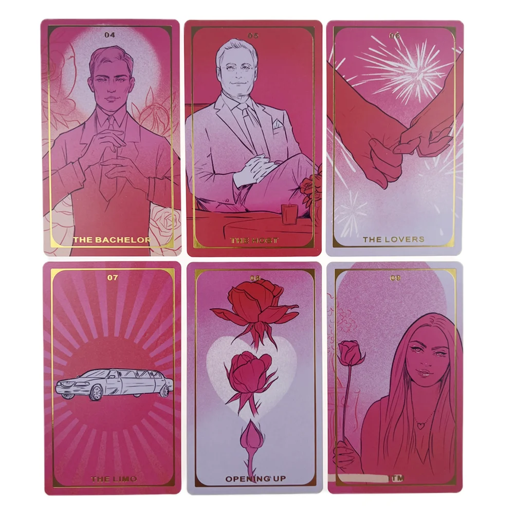 12*7cm tarot.Final Rose Tarot Deck Cards .tarot cards for beginners with guidebook