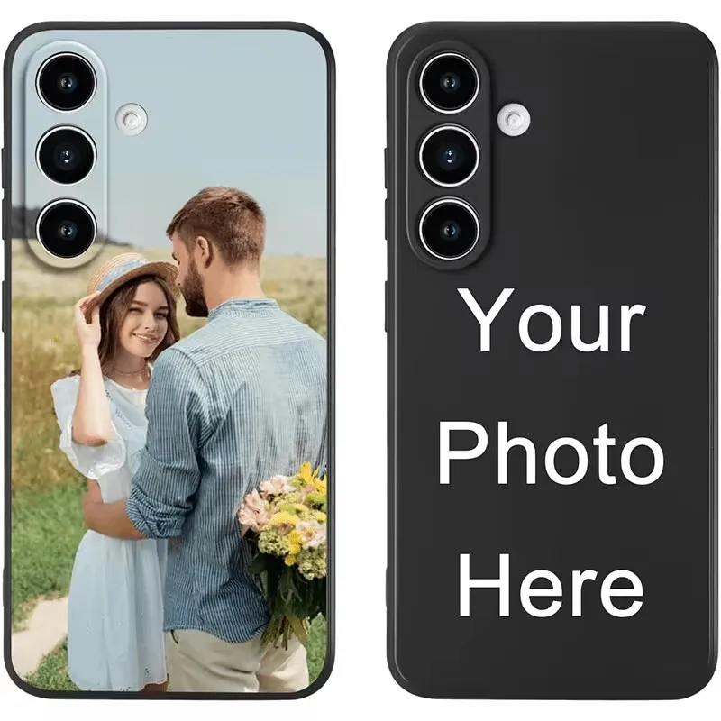 DIY Couple Photo Custom Soft Case For Samsung Galaxy S26 S25 Edge S24 S23 S22 S21 S20 Ultra Plus FE 5G Shockproof Silicone Cover