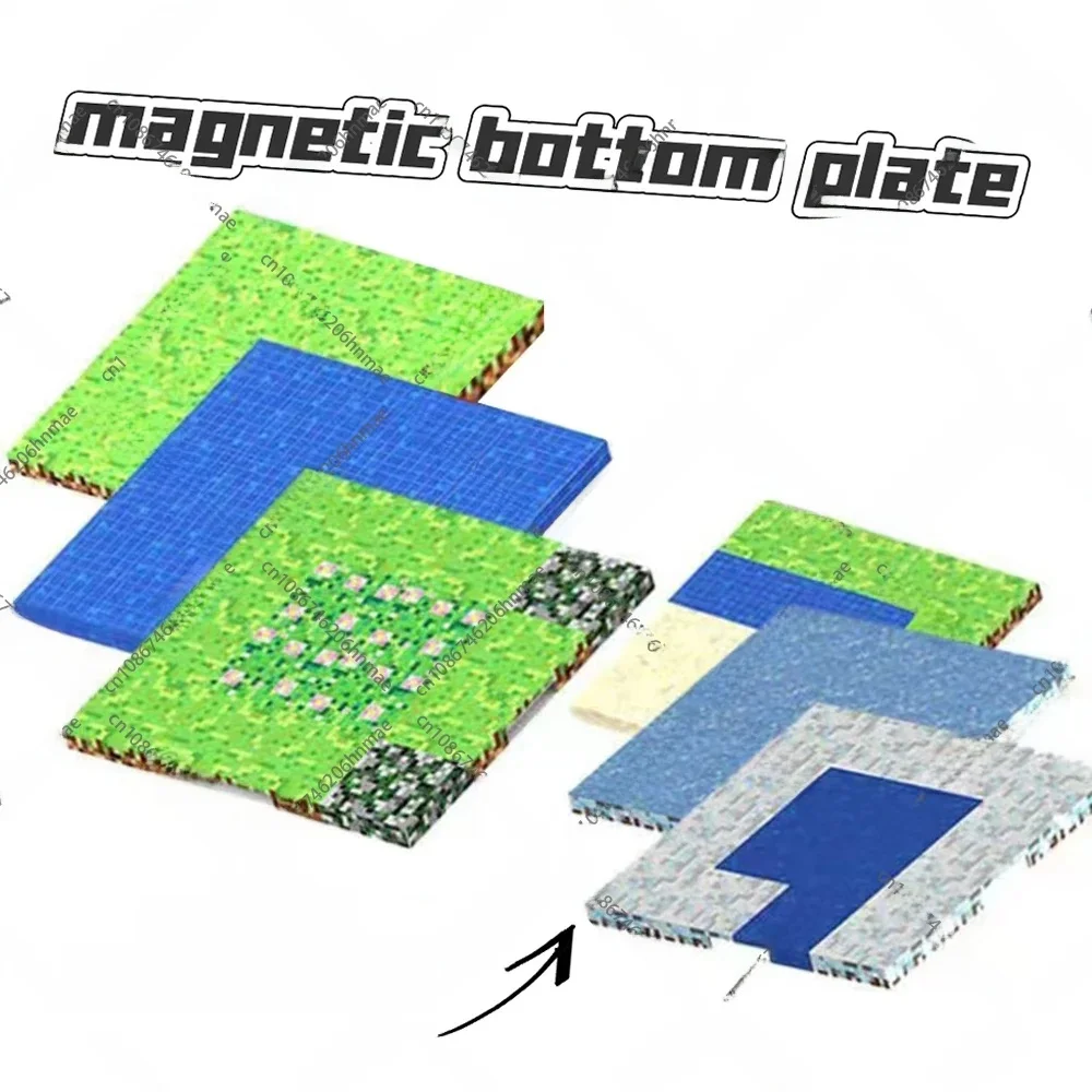 Plaque de Base magnétique variété plaques de Base Match Mine monde blocs de construction magnétiques jouets pour garçons et filles 3 + bricolage enfants jouet