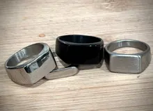 Jiayiqi Classic Frosted/Smooth Tops Men's Rock Punk Rings Cool Fashion Individuality Signet Ring For Women Man Party Jewelry - AliExpress