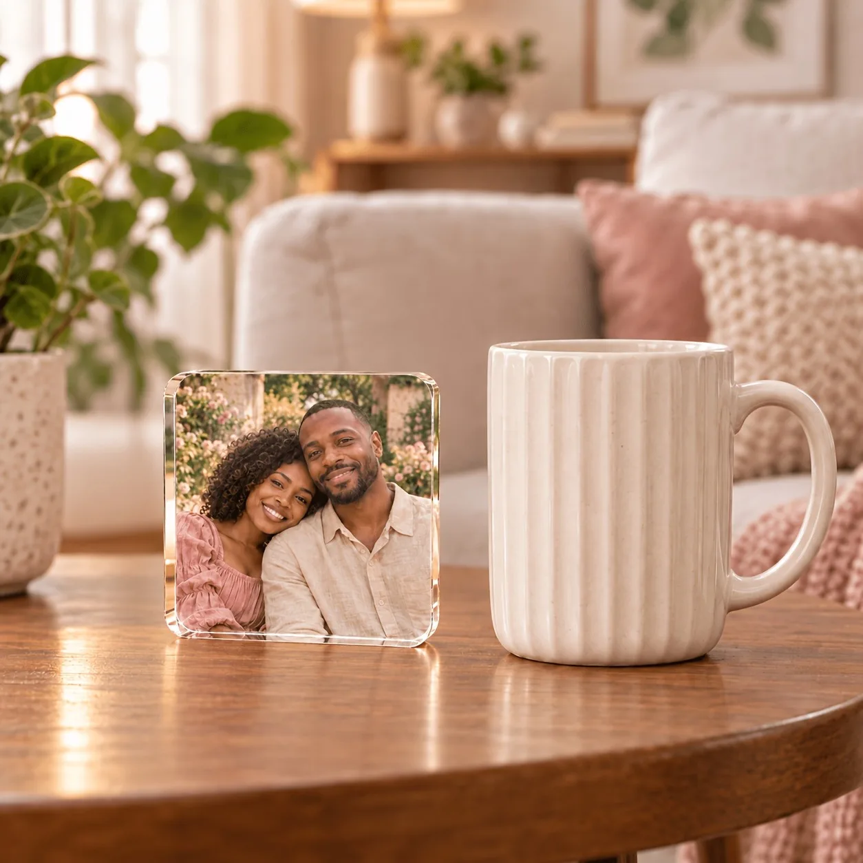 1 2D Custom Photo Acrylic Block – Personalize It with Your Own Photo, a Standalone desktop Decorative Keepsake Gift