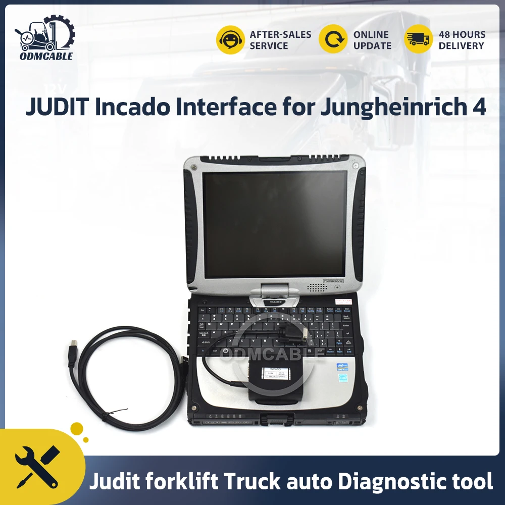 

Forklift Diagnostic Kit Jungheinrich JUDIT 4 Incado Box CF19 Laptop JETI SH ET Judit diagnostic interface Diesel scanner tool