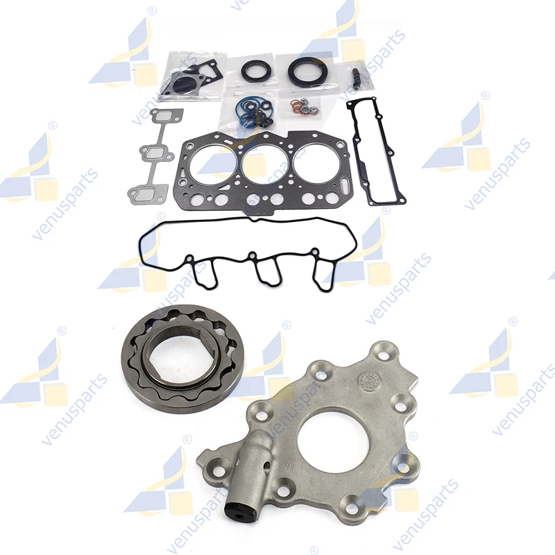 

For Yanmar 3TNV76 Full Gasket Kit+Oil Pump With Housing Diesel Engine Overhaul Rebuild Kit