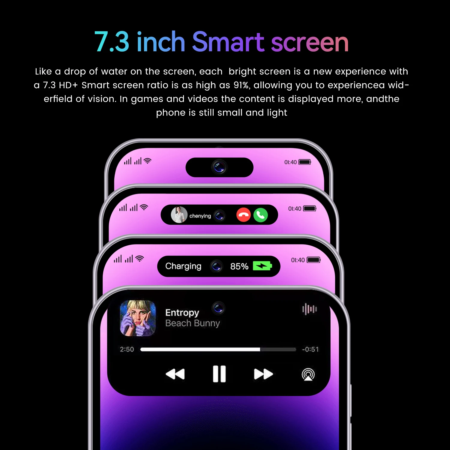 Original For Brand New I16 Pro Max Smartphone 7.3 inch Screen 4G 5G Cell Phone 7800mAh Mobile Phones Global Version Celulares