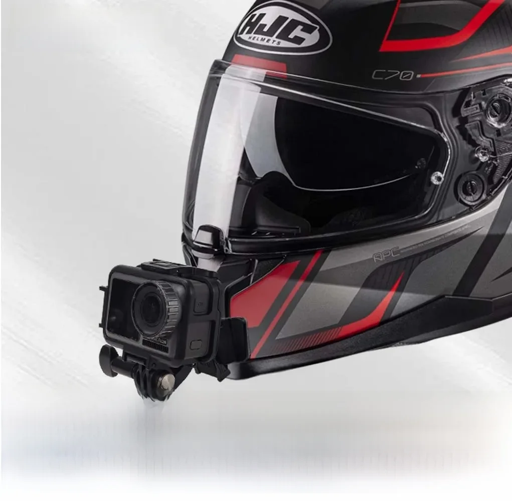 Do motocykli HJC C70 Dostosowany uchwyt podbródkowy do GoPro 13 12 11 10 9 Insta360 X4 X3 Ace pro DJI Action 3/4/5 Camera — 2