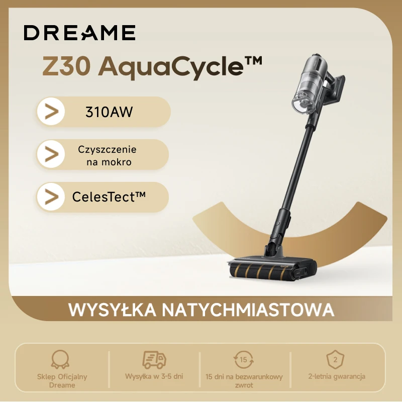 Bezprzewodowy odkurzacz Dreame Z30 Aquacycle