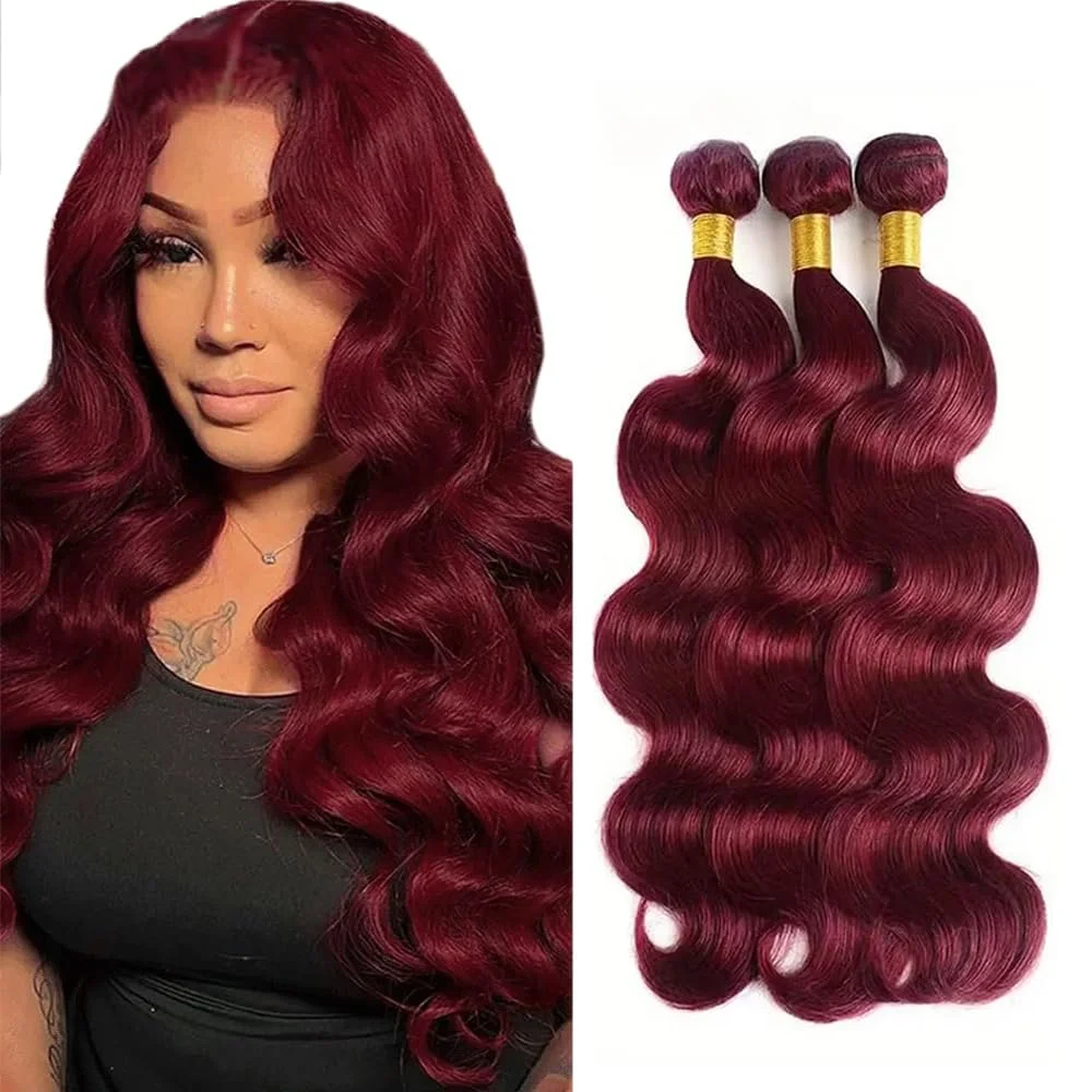 

Пучки винно-красного цвета 99J Объемная волна Человеческие волосы 1 3 пучка Бордовые наращивания волос Винно-красные пучки объемной волны 99J Бордовые пучки