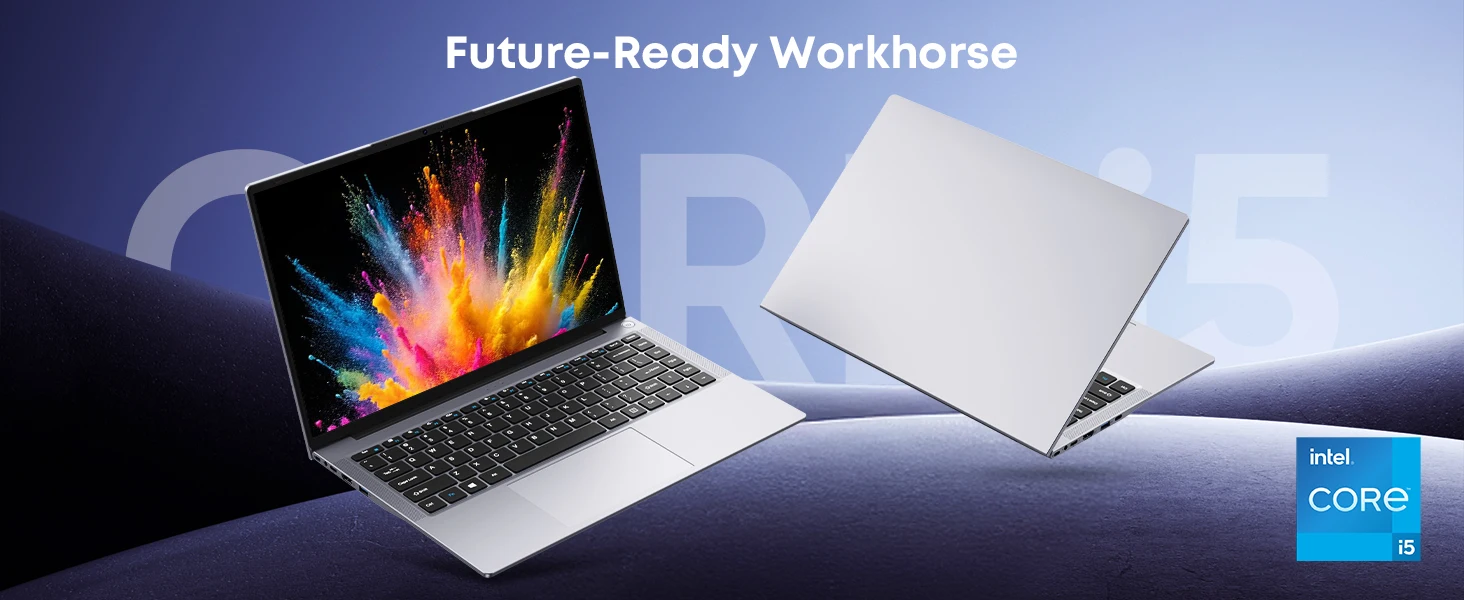 HYPERSTRIX Laptop Computer, 15.3" FHD IPS 100% SRGB, Intel Core I5 (Up to 3.6GHz), 24GB RAM 512GB SSD, Silver – Business & Student Notebook PC