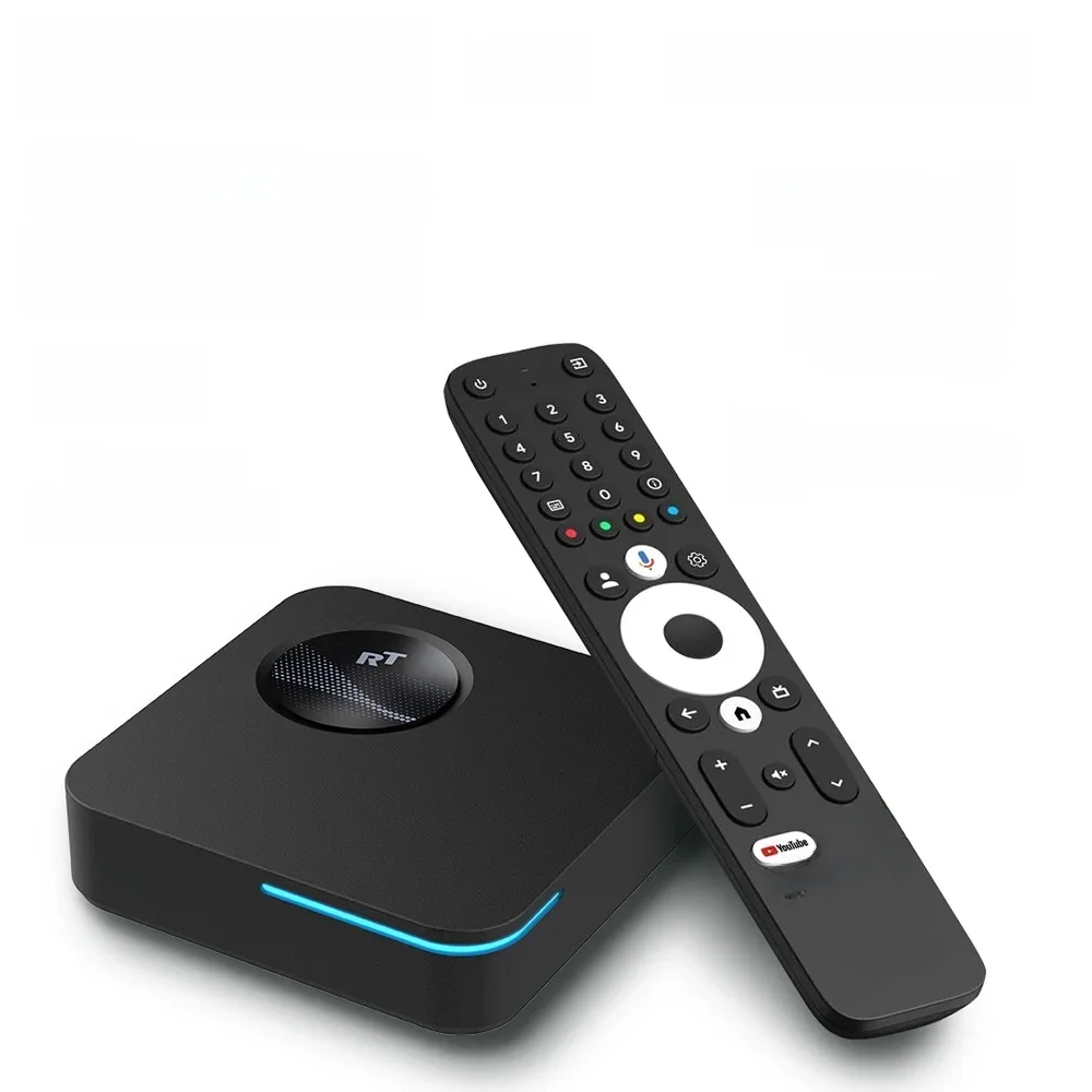 RockTek GX1 UHD Google TV 14 Box Netflix Certifié Google 4GB 32G Realtek1325 Prise en charge Dolby Atmos 2T2R Wifi6 BT5.2 Android TV Box