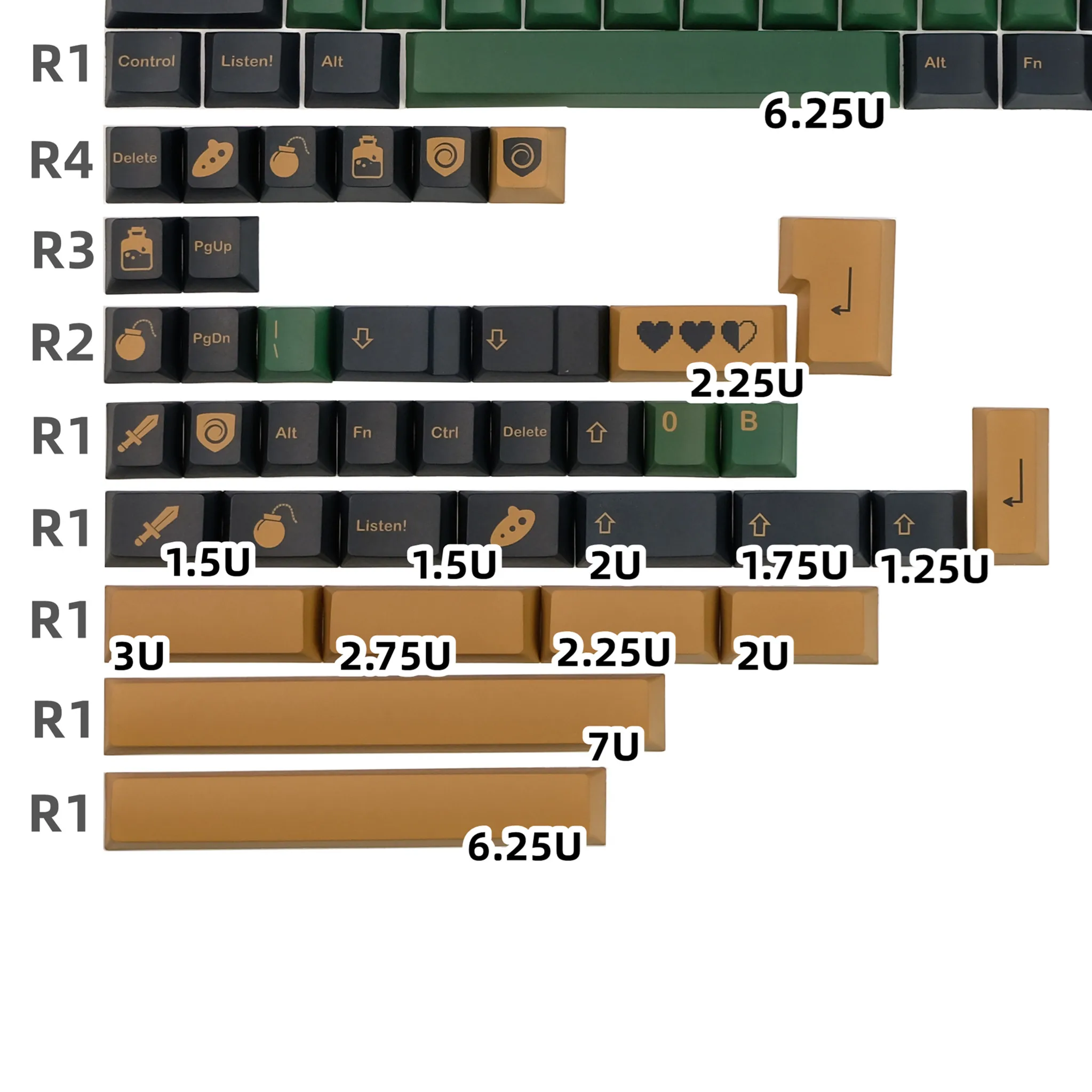 GMK Hero Keycaps, 140 Keys PBT Keycaps Cherry Profile DYE-SUB Personalized GMK Keycaps For Mechanical Keyboard