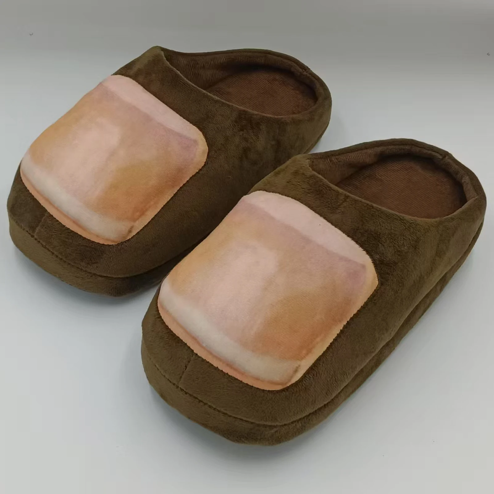 

Big Toe Slides Unique Fancy Dress Thumb Shaped Slippers Nonslip Realistic Barefoot for Men Women Home Use Nonslip Cosplay Props