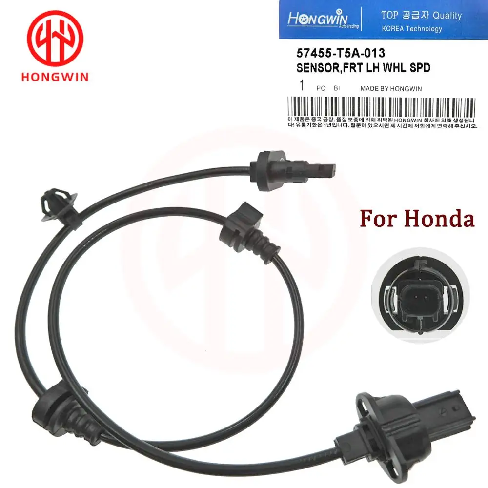 Front Rear Left Right ABS Wheel Speed Sensor 57450T5A013 57455 T5A 013 57470-T5A-003 57475-T5A-003 For Honda City Fit  2015-2019