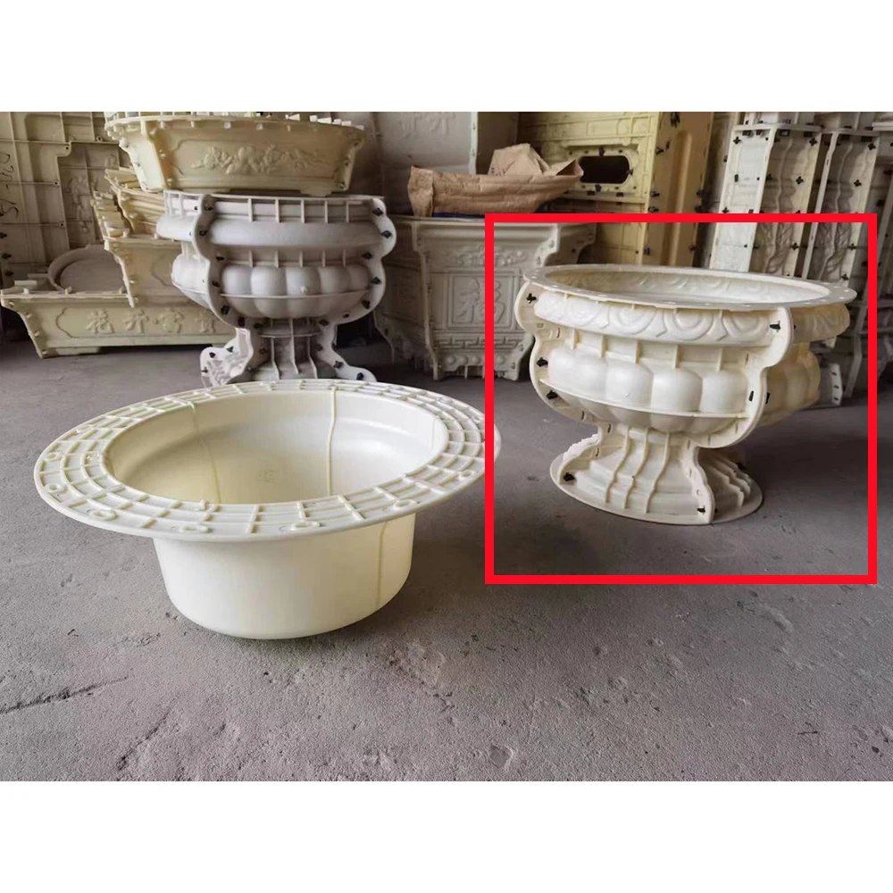 Parts of accessoriesr 60cm Plastic Precast Concrete Flower Pot Planter Molds Parts of accessories