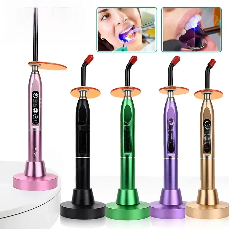 LED Draadloze Tandheelkundige Curing Light Lamp Machine Tandheelkunde Polymeriseren Hars Cure 5 s/3mm Lamp Licht Uitgeharde Tandheelkundige Orthodontie - afbeelding 2