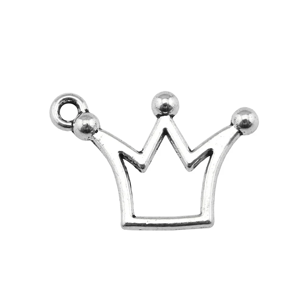 WYSIWYG 20szt 20x13mm śliczne korona Charm zawieszki dla DIY tworzenia biżuterii małe korony zawieszki urok mała korona — zdjęcie 2