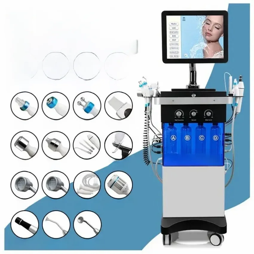 Großhandel 14 in 1 Hydro Gesichts Aqua Peel Facelift ing Diamant Dermobrasion Hautpflege Sauerstoff