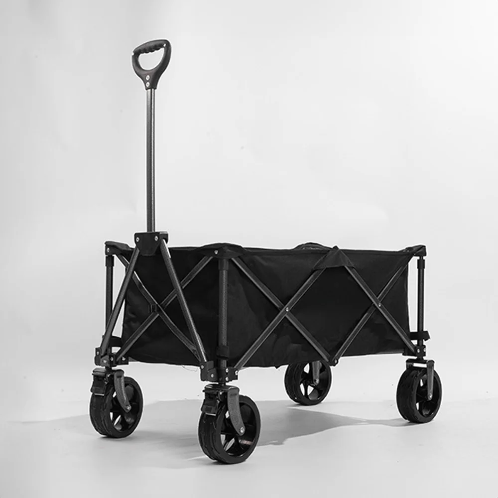 عربة عربة عالية السعة قابلة للطي ، عربة تسوق محمولة بعجلات ، مقبض إطار عريض #5