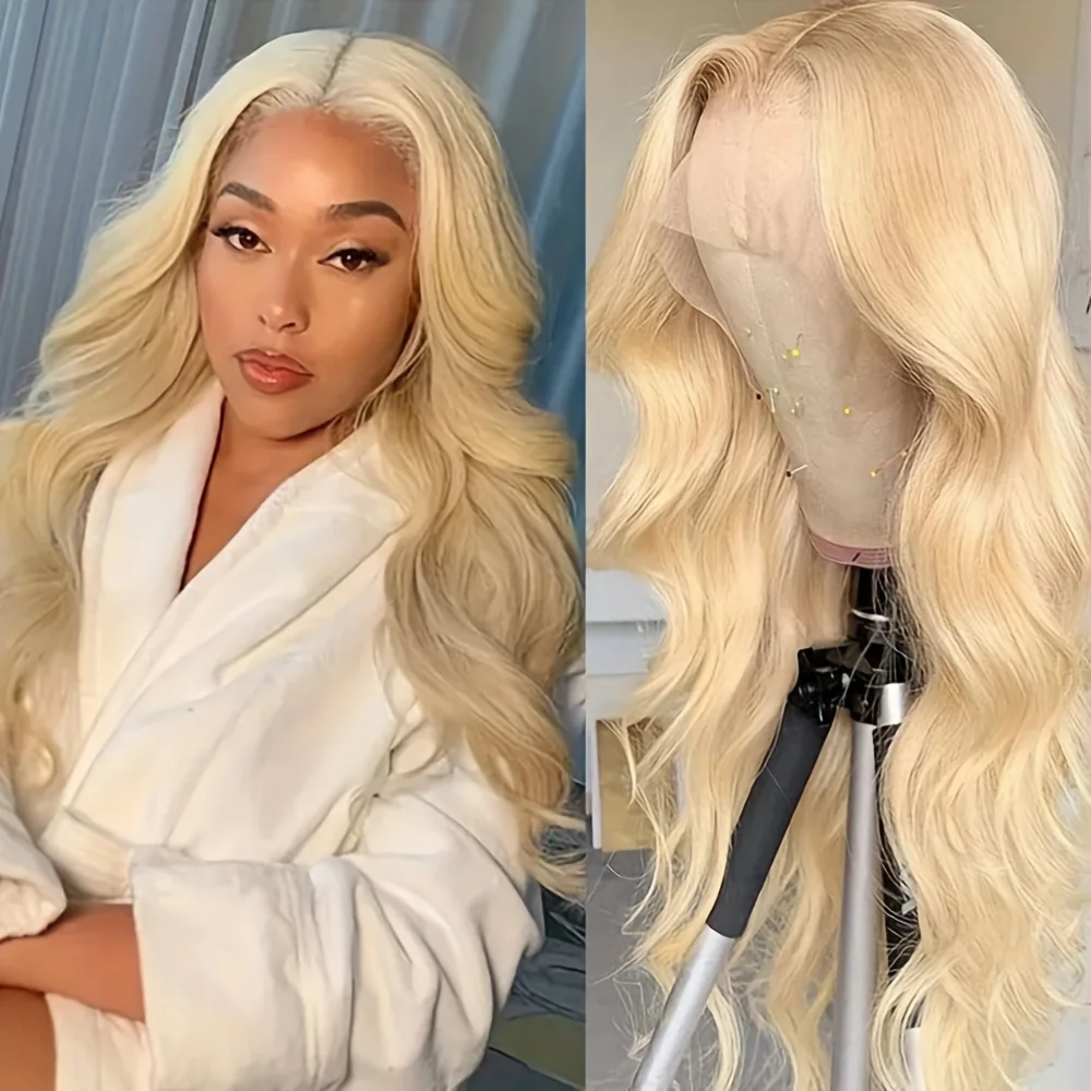 

613 Lace Front Wig Human Hair Blonde 13X6 HD Transparent Lace Front Wigs Human Hair 180% Density Blonde Glueless Wigs for Women