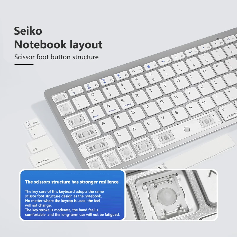 Bluetooth keyboard Mobile phone tablet wireless keyboard X5 Spanish Russian French Arabic Thai keyboard