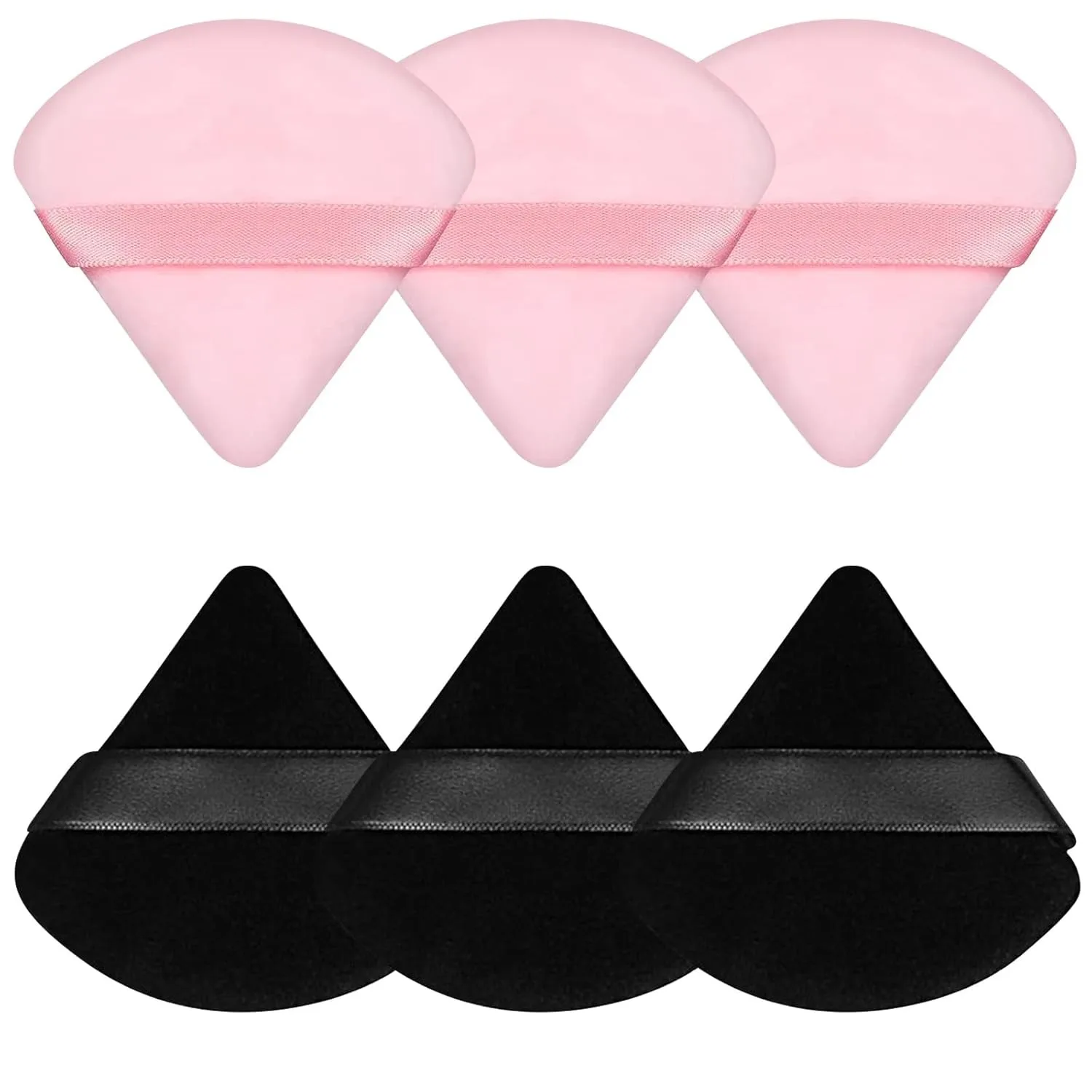 Triangular Powder Puff, Cotton Material, Compact Size, Smooth Makeup Application & Less Powder Absorption