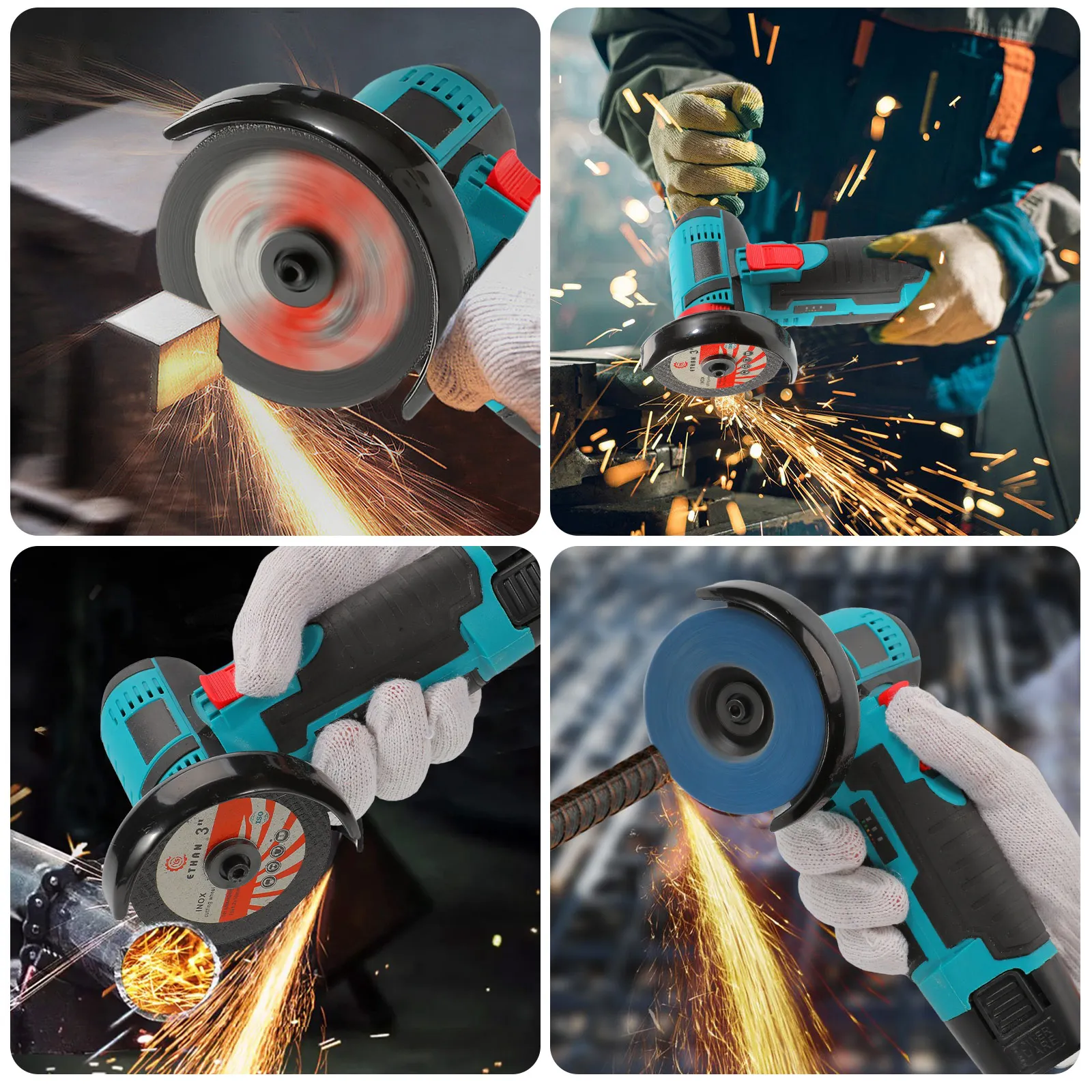 19500 دورة في الدقيقة 12 فولت طاحونة زاوية صغيرة قابلة للشحن ماكينة الطحن بطارية ليثيوم لاسلكية طاحونة قطع أدوات كهربائية